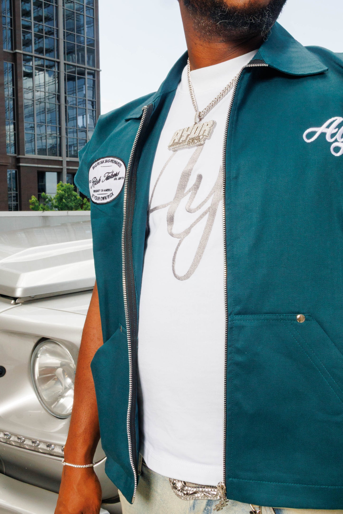 Passionate Risk (Sleeveless Work Shirt) green