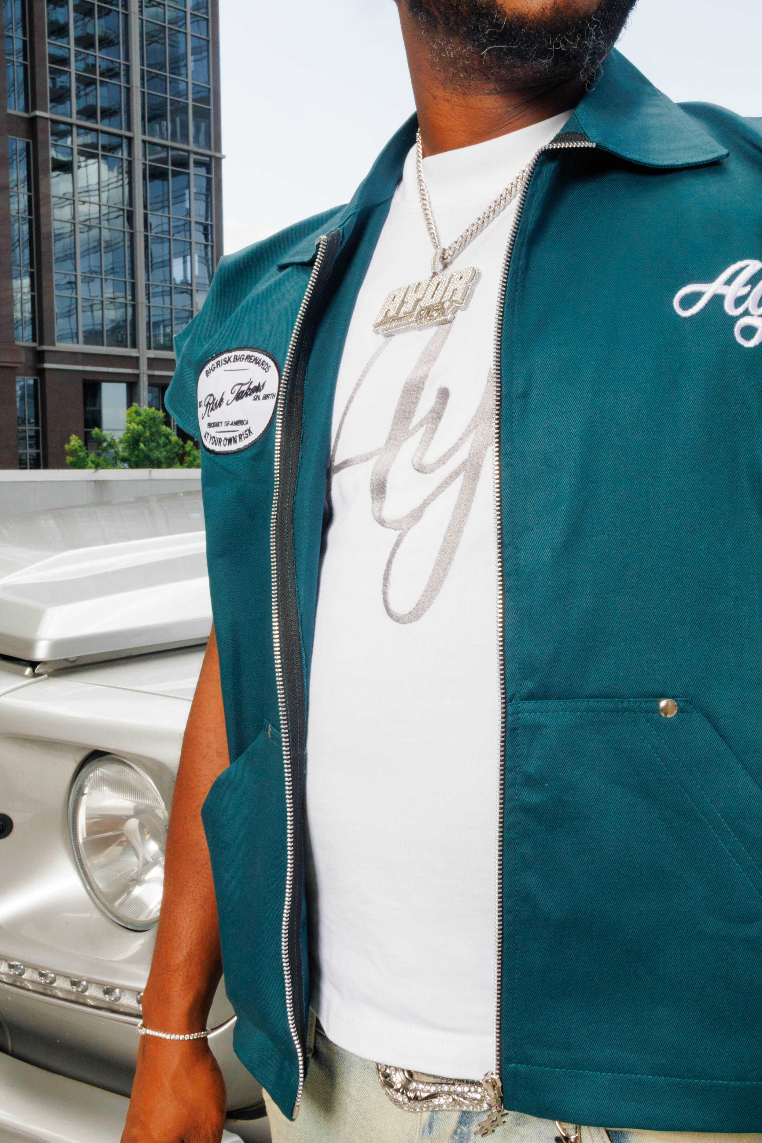 Passionate Risk (Sleeveless Work Shirt) green