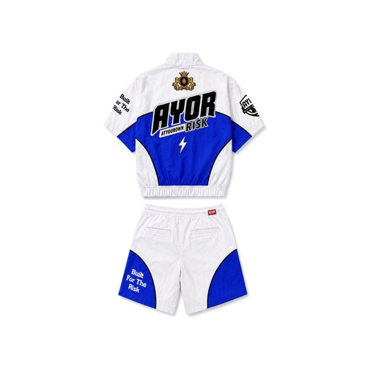 Translation missing: en.White/Blue Risk Takers Windbreak Set