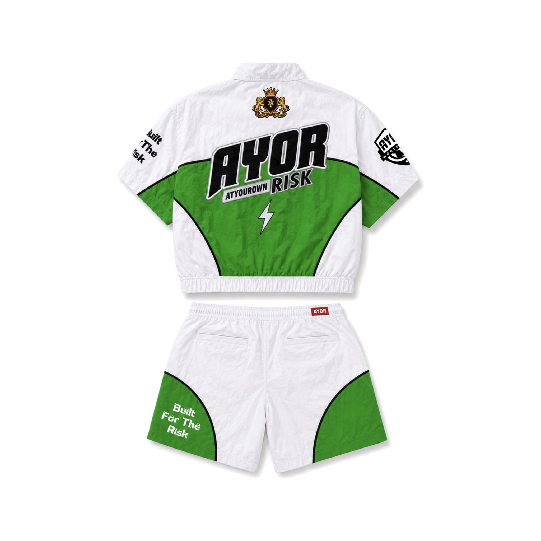 White/Green Risk Takers Windbreak Set