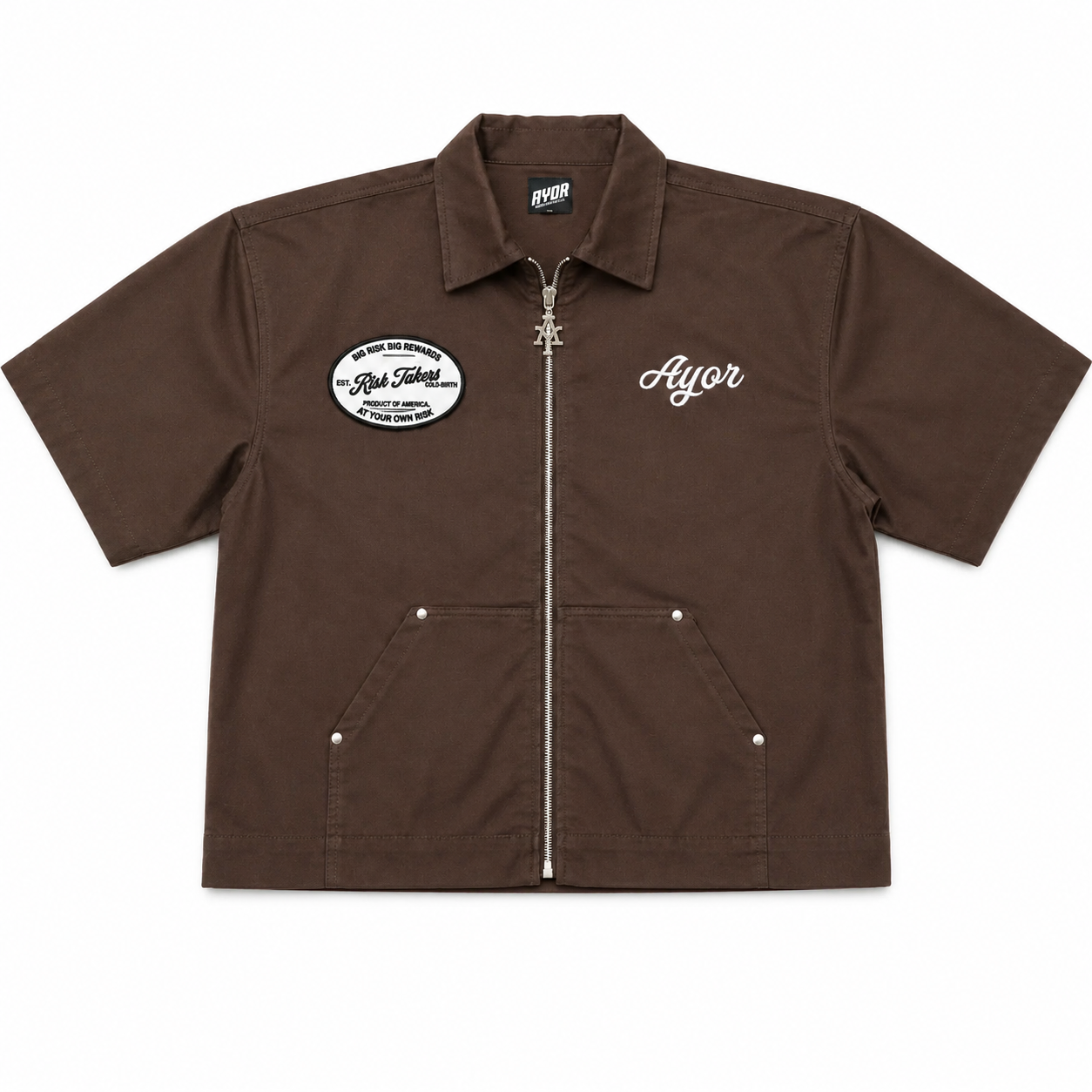 Brown Passionate Risk (Work Shirt)