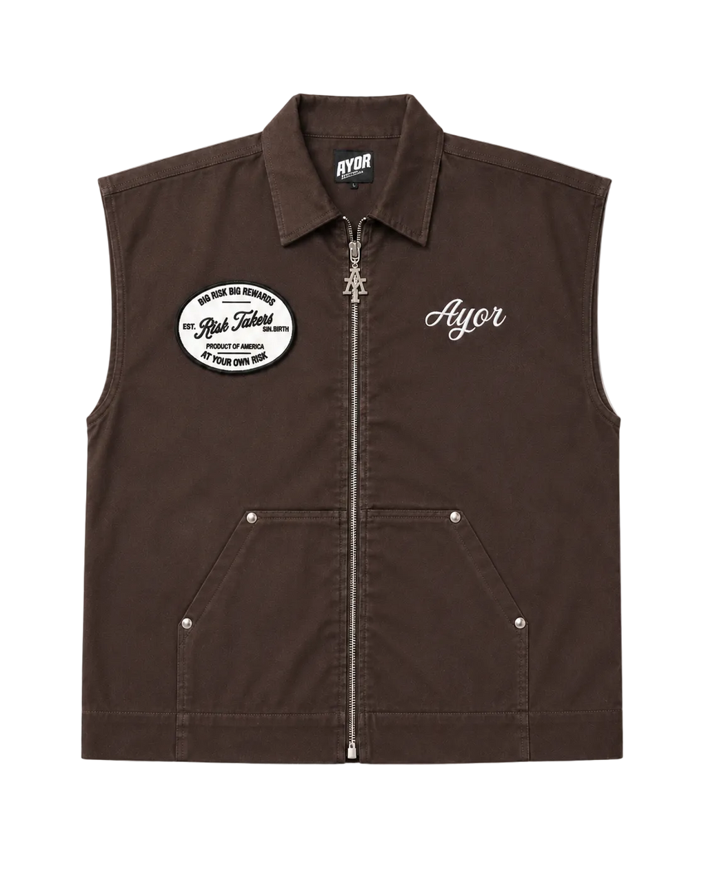Passionate Risk (Sleeveless Work Shirt) brown