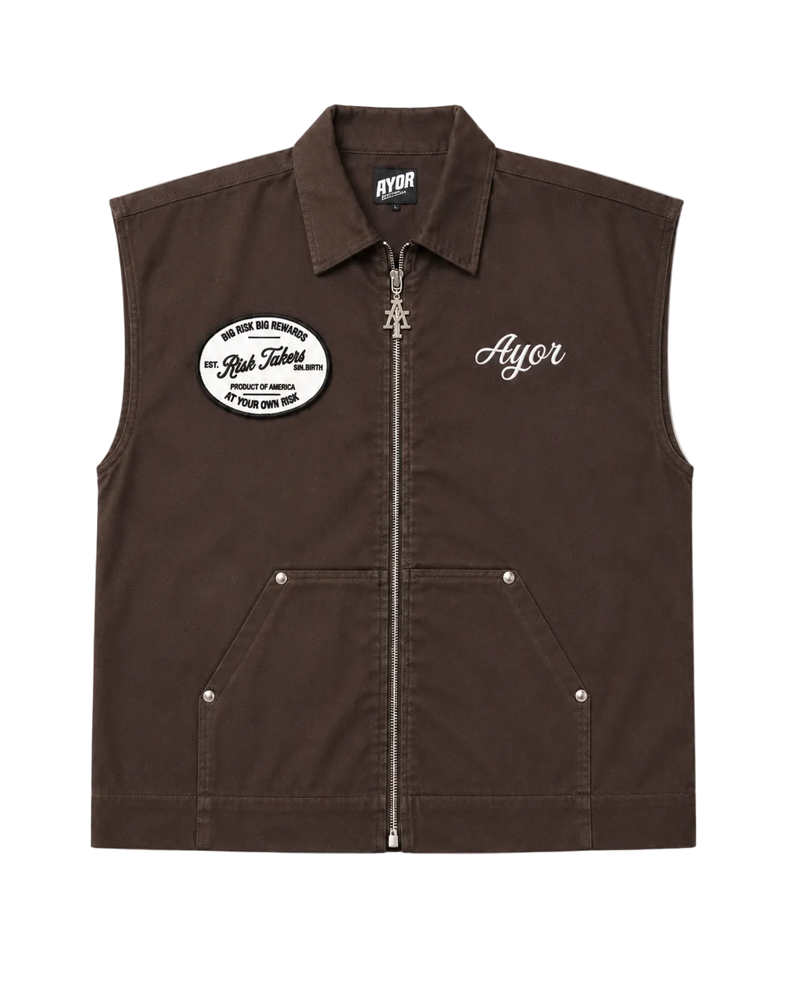 Passionate Risk (Sleeveless Work Shirt) brown