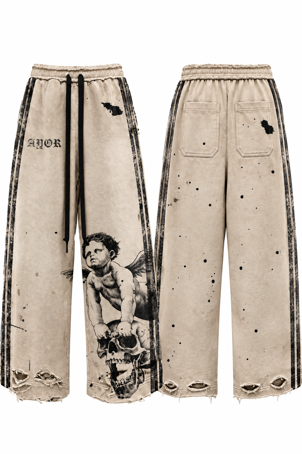 Battle Within Distressed Sweatpants