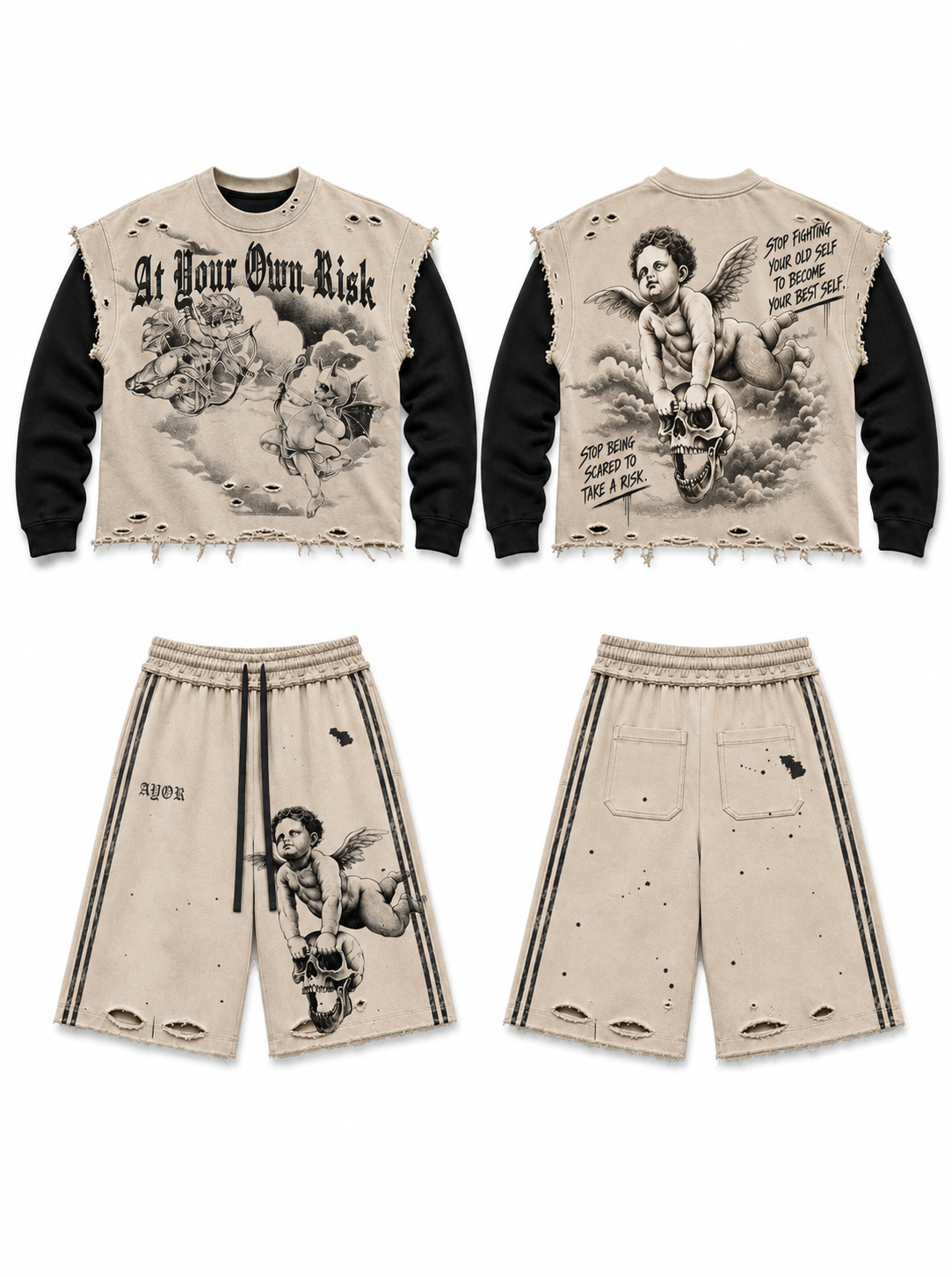 Battle Within 3/4 Set — Tee + Shorts