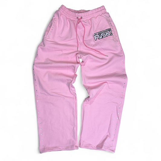 At Your Own Risk Rhinestone Pants