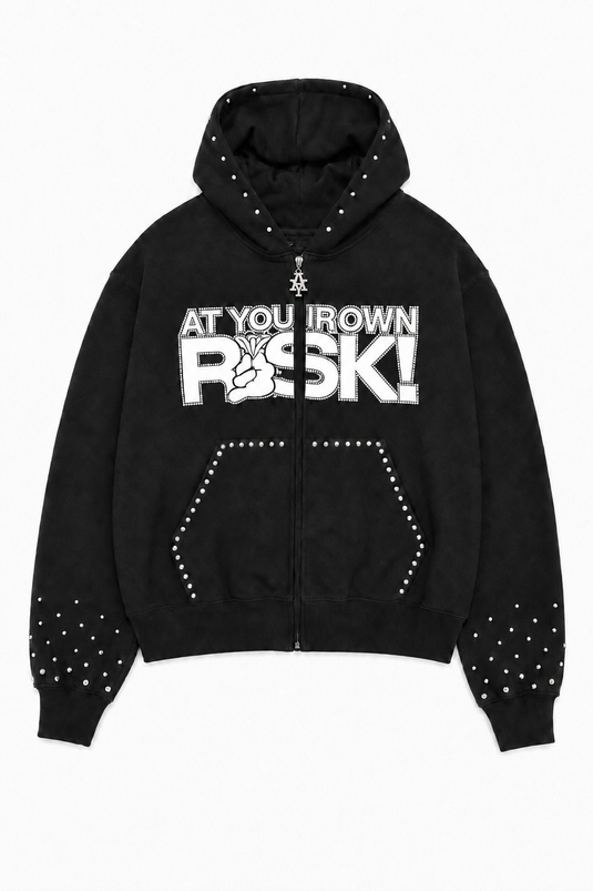 Translation missing: en.At Your Own Risk Rhinestone Hoodie