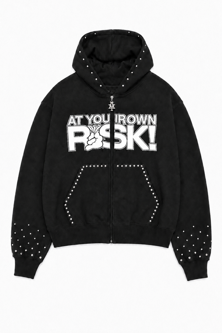 Translation missing: en.At Your Own Risk Rhinestone Hoodie