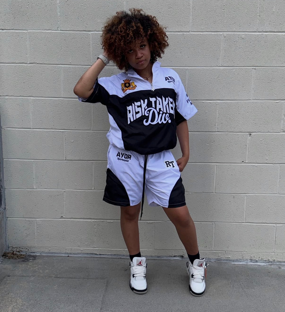 White/Black Risk Takers Windbreak Set