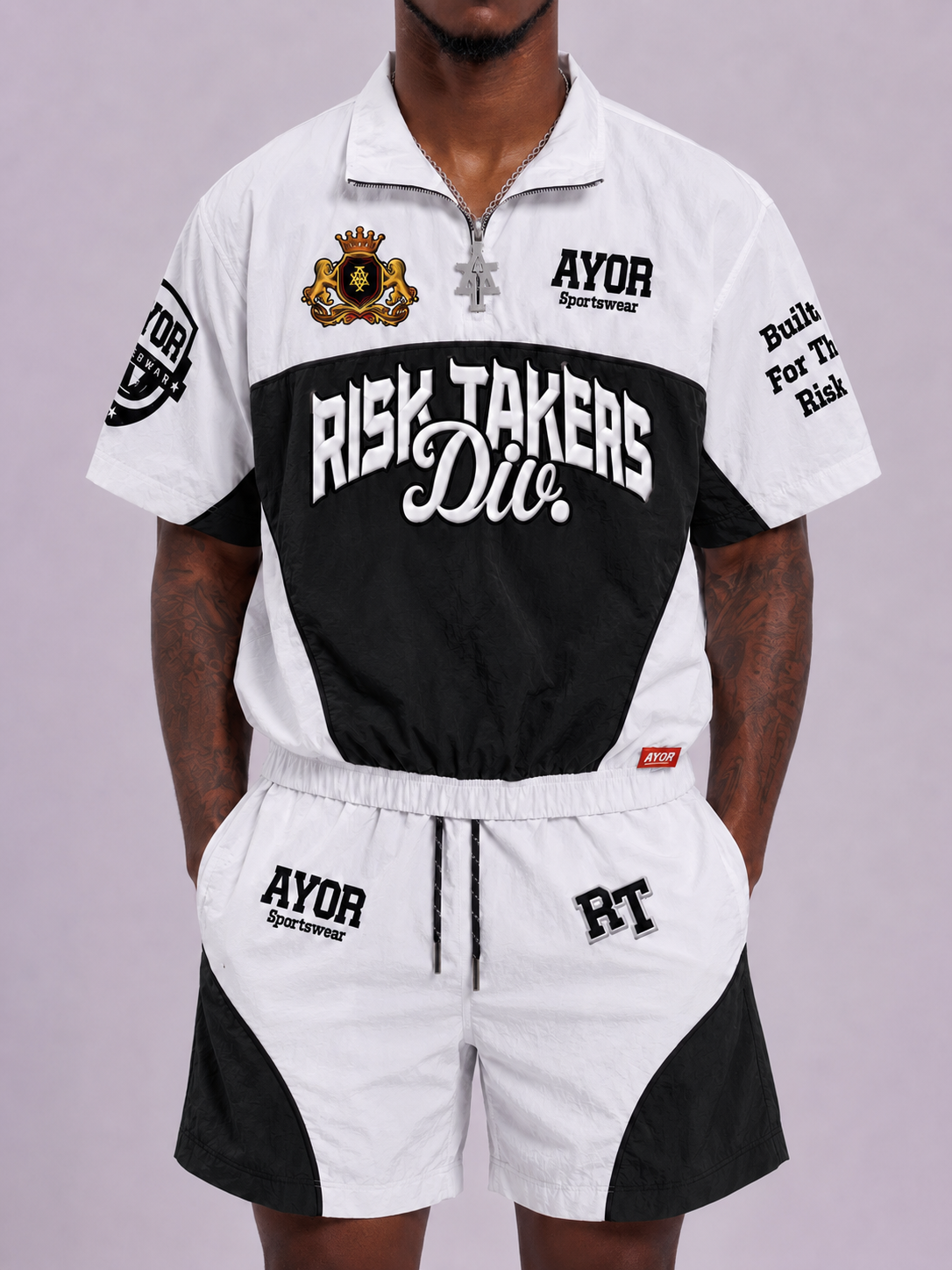 White/Black Risk Takers Windbreak Set