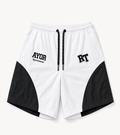 White/Black Risk Takers Windbreak Shorts